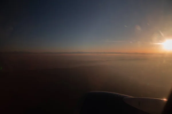 Vista Spettacolare Delle Montagne Nella Nebbia Mattutina Stepantsmindu Georgia — Foto Stock