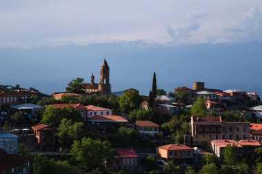 Signagi şehir mimarisi nin görünümü, Gürcistan