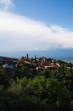 Signagi şehir mimarisi nin görünümü, Gürcistan