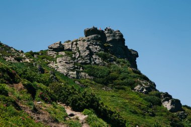 Mount Popivan'da yürüyüş, Yaremche, Ukrayna 