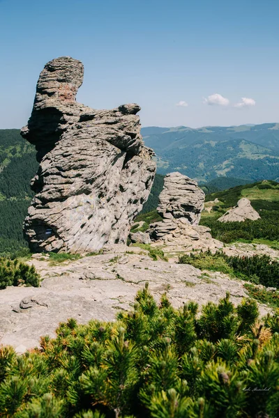 Hiking Mount Popivan Yaremche Ukraine — Stock Photo, Image