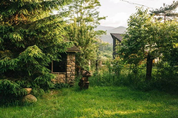 Вид Деревянного Дома Ярамче Украина — стоковое фото