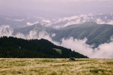 gündüz Blyznytsya Dağı görünümü, Kvasy, Ukrayna 