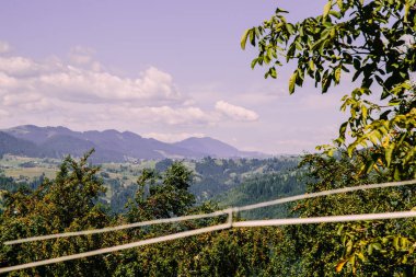 Karpat dağları ile doğal peyzaj, Ukrayna