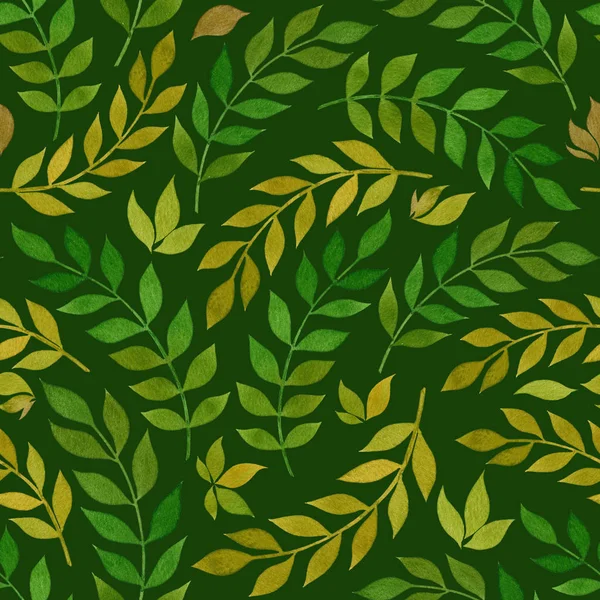 Suluboya yaprak yeşil doku, sorunsuz doku