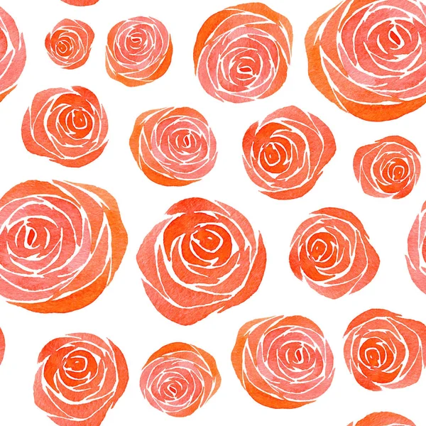 Aquarell Blume Textur Die Rose Nahtlose Textur — Stockfoto