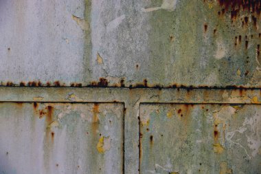 renkli paslı metal demir plaka grunge duvar arka plan zemin yüzeyi