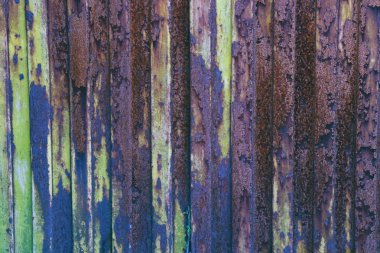 renkli paslı metal demir plaka grunge duvar arka plan zemin yüzeyi