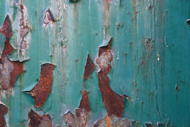 renkli paslı metal demir plaka grunge duvar arka plan zemin yüzeyi