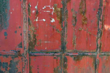 renkli paslı metal demir plaka grunge duvar arka plan zemin yüzeyi