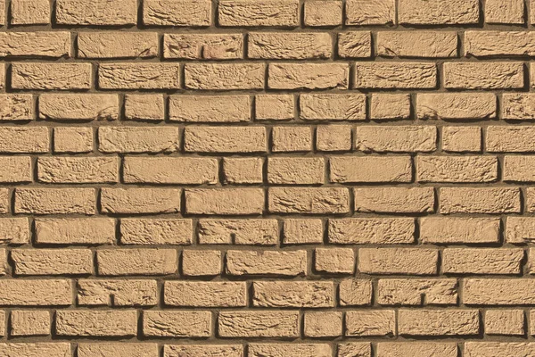 Beige Hellbraun Ziegel Stein Mörtel Stuck Wand Hintergrund Oberfläche — Stockfoto