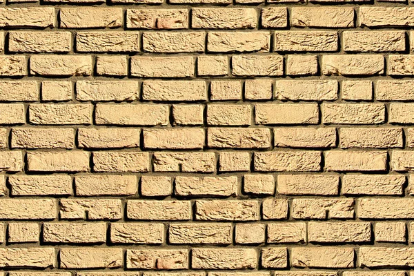 Beige Hellbraun Ziegel Stein Mörtel Stuck Wand Hintergrund Oberfläche — Stockfoto