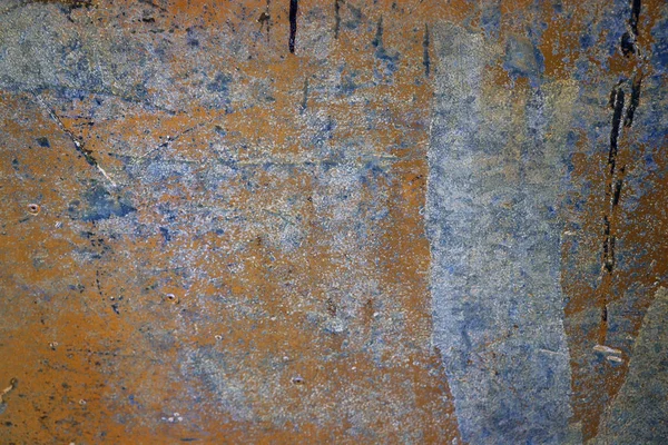 Kleurrijke Roestig Metaal Ijzeren Plaat Grunge Muur Achtergrond Achtergrond Oppervlak — Stockfoto