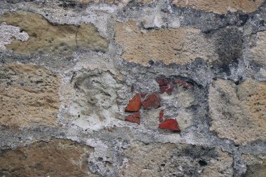 eski vintage grunge Çimento-beton sanayi tuğla duvar arka plan duvar kağıdı yüzey zemin