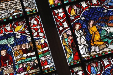 eski vintage kilise kilise renkli windows fotoğraf