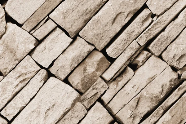 Natuurstenen Rotsen Bakstenen Zandsteen Muur Achtergrond Achtergrond Oppervlakte Grond — Stockfoto