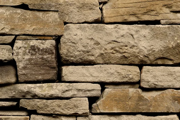 Natuurstenen Rotsen Bakstenen Zandsteen Muur Achtergrond Achtergrond Oppervlakte Grond — Stockfoto