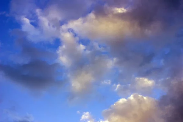 Sommerwolken Bei Sonnigem Wetter Über Dem Park Der Stadt Instagram — Stockfoto