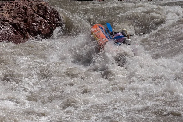 Maykop República Adygea Federación Rusa 2018 Rafting Pasando Por Umbral —  Fotos de Stock