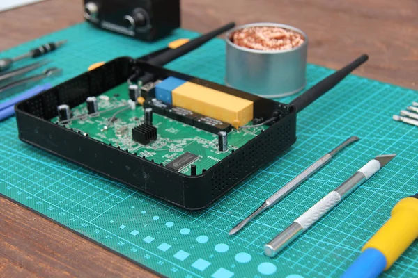 Reparatie Gereedschap Elektronica Apparatuur — Stockfoto