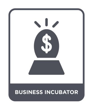 modaya uygun bir tasarım tarzı iş inkübatöre simgesi. Beyaz arka plan üzerinde izole iş inkübatöre simgesi. iş inkübatöre vektör simgesi basit ve modern düz sembolü.