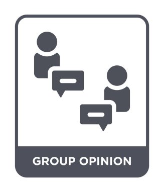 modaya uygun bir tasarım tarzı grup görüş simgesi. Grup görüş simgesi beyaz arka plan üzerinde izole. Grup görüş vektör simgesi basit ve modern düz sembolü.