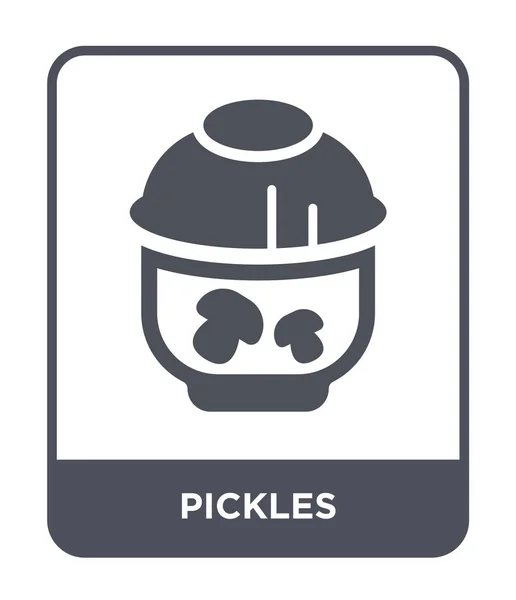 Pickles Icon Trendy Design Style Pickles Icon Isolated White Background — Stock Vector