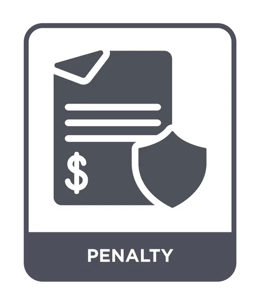 Penalty Icon Trendy Design Style Penalty Icon Isolated White Background — Stock Vector