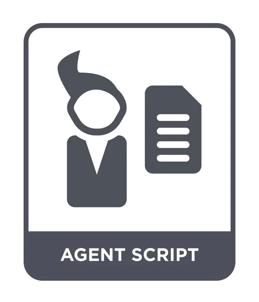 Icono Script Agente Estilo Diseño Moda Icono Del Script Agente — Archivo Imágenes Vectoriales