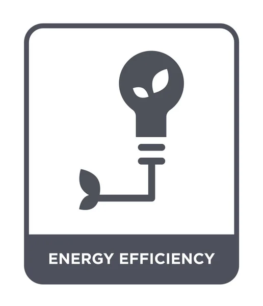 Energieffektivitet Ikonen Trendig Designstil Energieffektivitet Ikonen Isolerad Vit Bakgrund Energieffektiviteten — Stock vektor