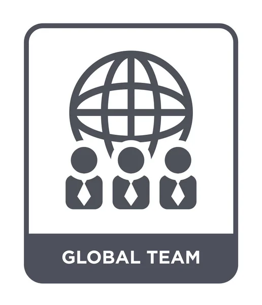 Global Team Icon Trendy Design Style Global Team Icon Isolated — Stock Vector