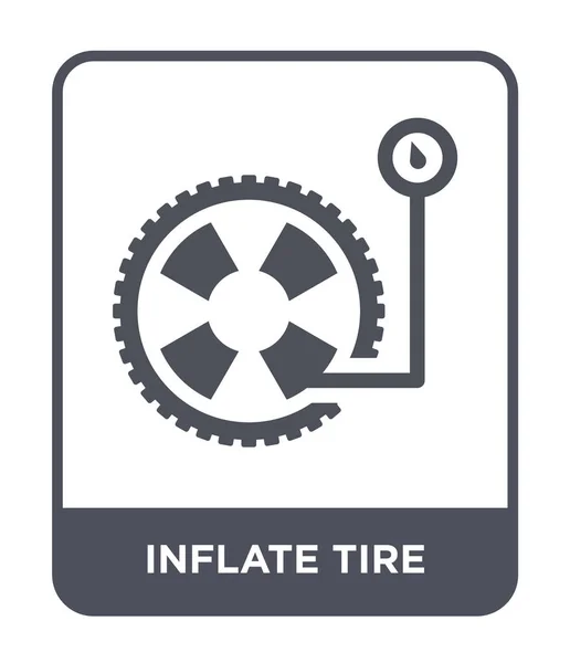 Inflar Icono Neumático Estilo Diseño Moda Inflar Icono Neumático Aislado — Vector de stock