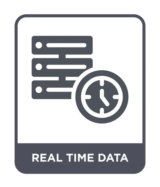 real time data icon in trendy design style. real time data icon isolated on white background. real time data vector icon simple and modern flat symbol.