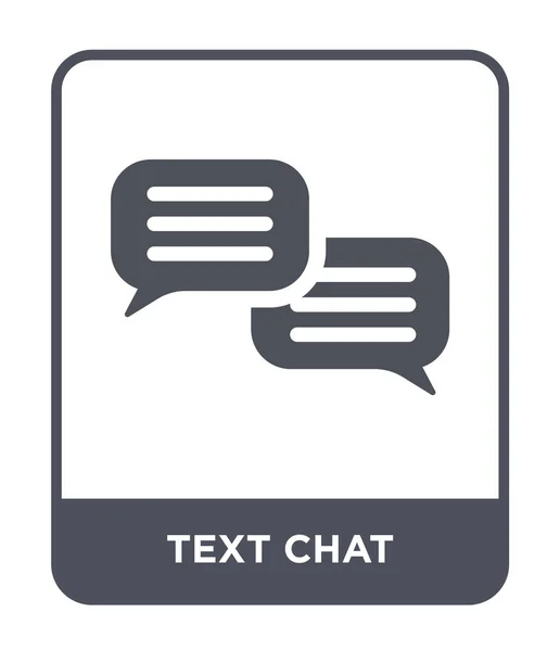 Icône Chat Texte Dans Style Design Tendance Icône Chat Texte — Image vectorielle