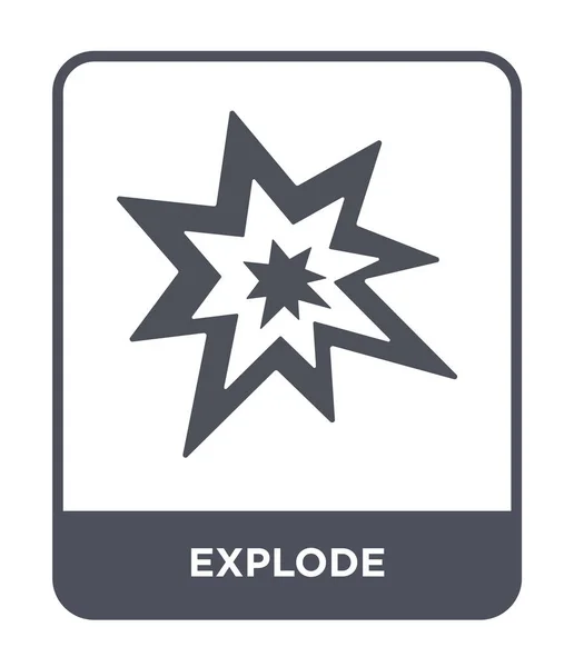 Explotar Icono Estilo Diseño Moda Explotar Icono Aislado Sobre Fondo — Vector de stock