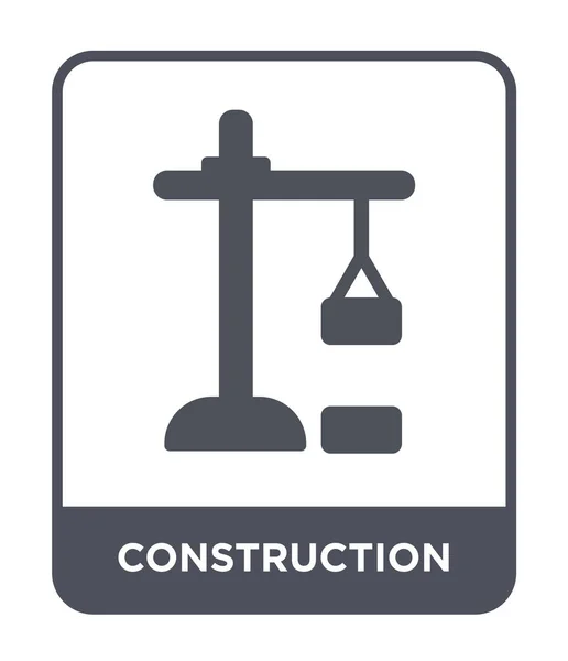 Icône Construction Dans Style Design Mode Icône Construction Isolée Sur — Image vectorielle