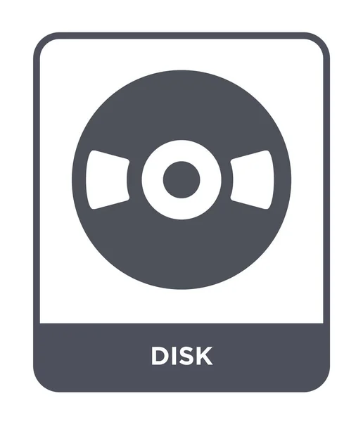 トレンディなデザイン スタイルのディスク アイコン ディスクのアイコンは 白い背景で隔離 ディスクの Web サイト アプリ ベクトル — ストックベクタ
