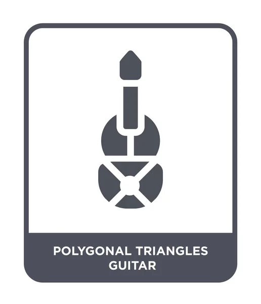 Πολυγωνικό Τρίγωνα Κιθάρα Εικονίδιο Στην Μοντέρνα Στυλ Σχεδιασμού Πολυγωνικό Τρίγωνα — Διανυσματικό Αρχείο