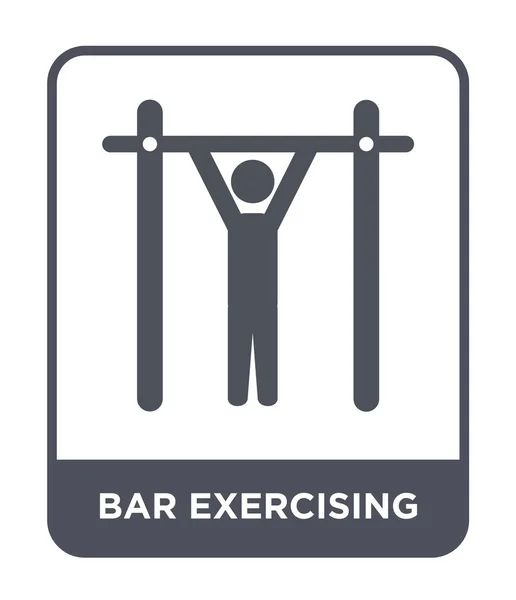 bar exercising icon in trendy design style. bar exercising icon isolated on white background. bar exercising vector icon simple and modern flat symbol.