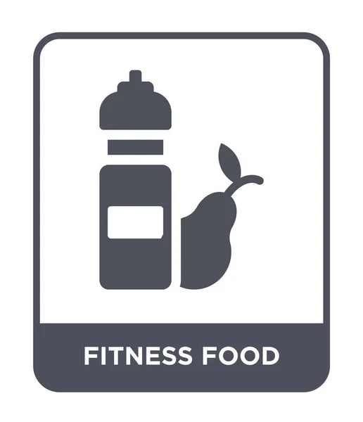 Fitness Voedsel Pictogram Trendy Stijl Fitness Voedsel Pictogram Geïsoleerd Een — Stockvector