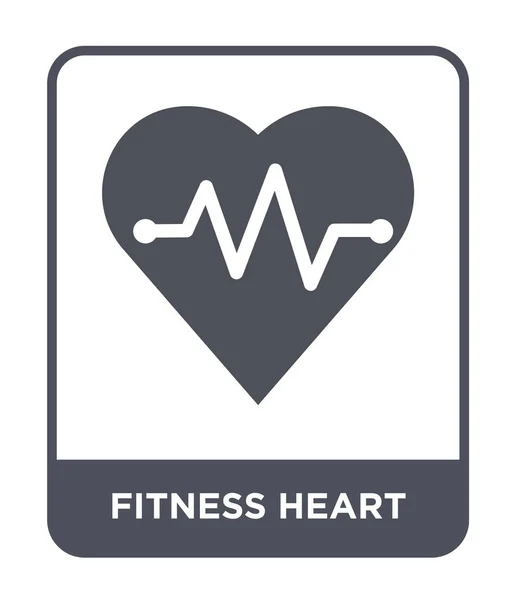 Икона Фитнес Сердце Модном Стиле Дизайна Фитнес Сердце Значок Изолирован — стоковый вектор
