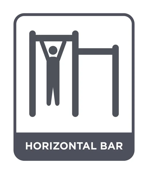 Icono Barra Horizontal Estilo Diseño Moda Icono Barra Horizontal Aislado — Vector de stock