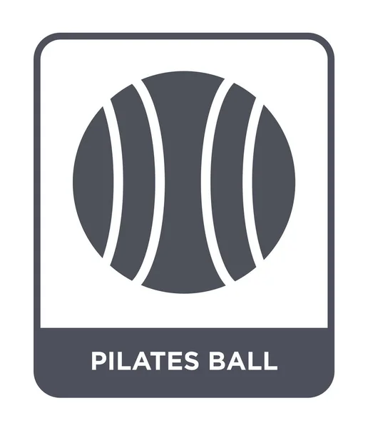 Pilates Ball Ikone Trendigen Design Stil Pilates Ball Symbol Isoliert — Stockvektor