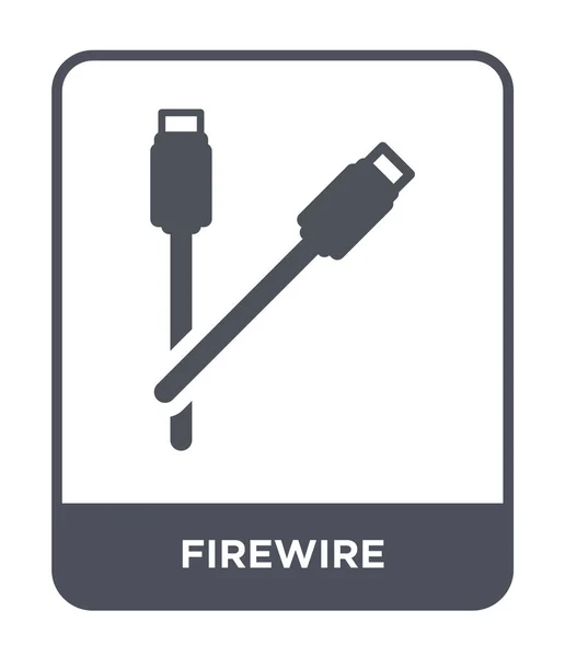 Firewire Ikone Trendigen Design Stil Feuerdraht Symbol Isoliert Auf Weißem — Stockvektor