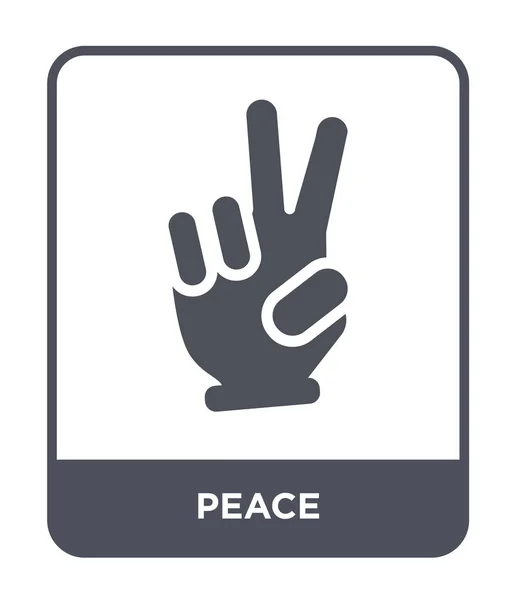 Peace Icon Trendy Design Style Peace Icon Isolated White Background — Stock Vector