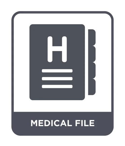 Medical File Icon Trendy Design Style Medical File Icon Isolated — Stock Vector