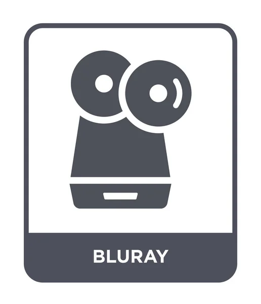 Bluray Εικονίδιο Στην Μοντέρνα Στυλ Σχεδιασμού Εικονίδιο Bluray Που Απομονώνονται — Διανυσματικό Αρχείο