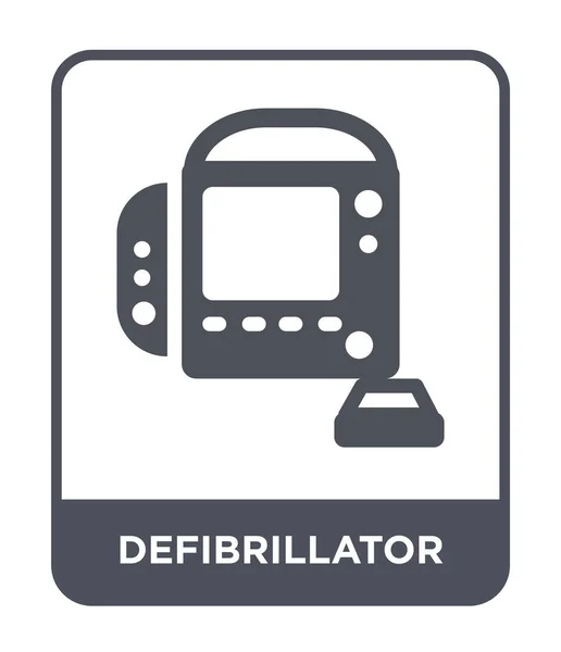 Icono Del Desfibrilador Estilo Diseño Moda Icono Del Desfibrilador Aislado — Vector de stock