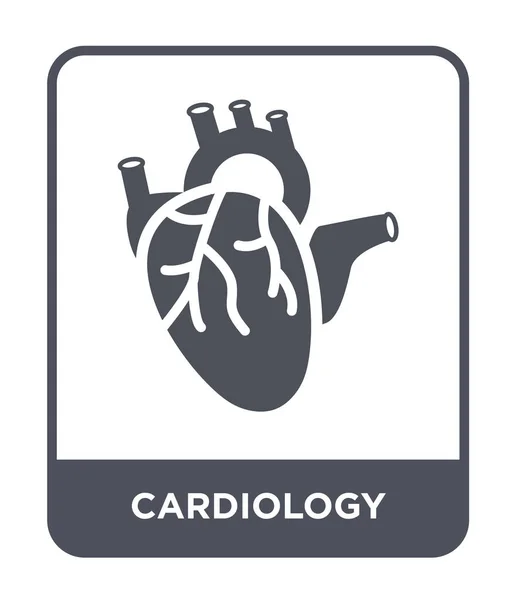 Icono Cardiología Estilo Diseño Moda Icono Cardiología Aislado Sobre Fondo — Vector de stock