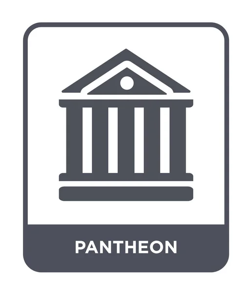 Pantheon Ikonen Trendig Designstil Pantheon Ikonen Isolerad Vit Bakgrund Pantheon — Stock vektor